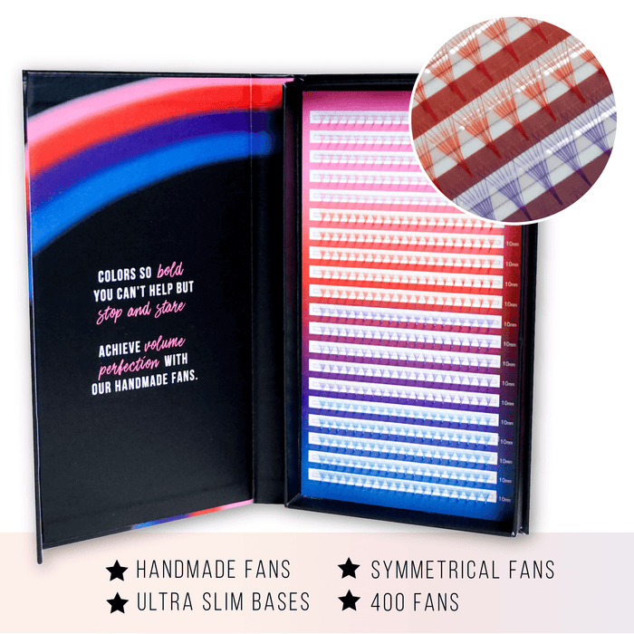 Premade Colored Lash Fans