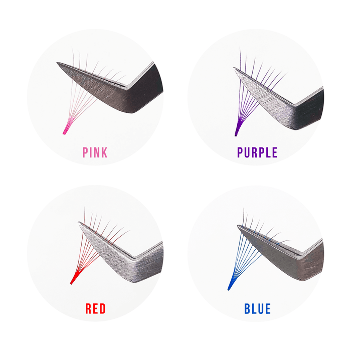 Premade Colored Lash Fans