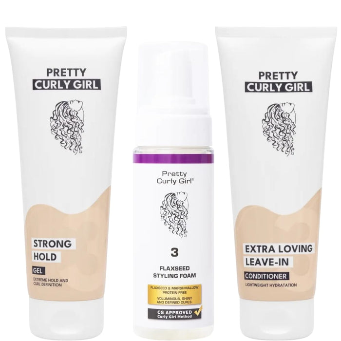 Pretty Curly Girl Frizz Free Curls Bundle (for Waves, Curls & Coils)