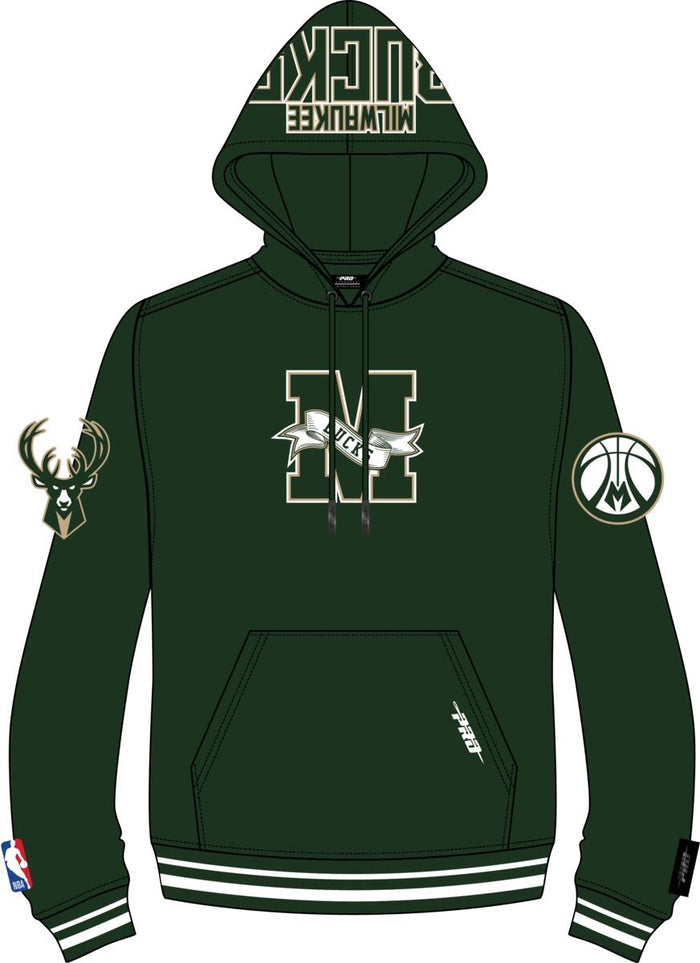 PRO STANDARD MILWAUKE BUCKS HOODIE - BMB5515748 - OLIVE