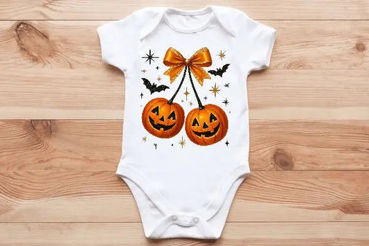 Pumpkin 🎃 Cherries 🍒 vest🖤🦔 Claxton Creations GB