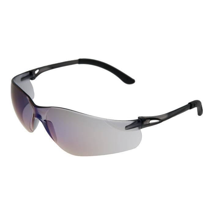 Quartz Grey Frame Blue Mirror Lens Safety Glasses