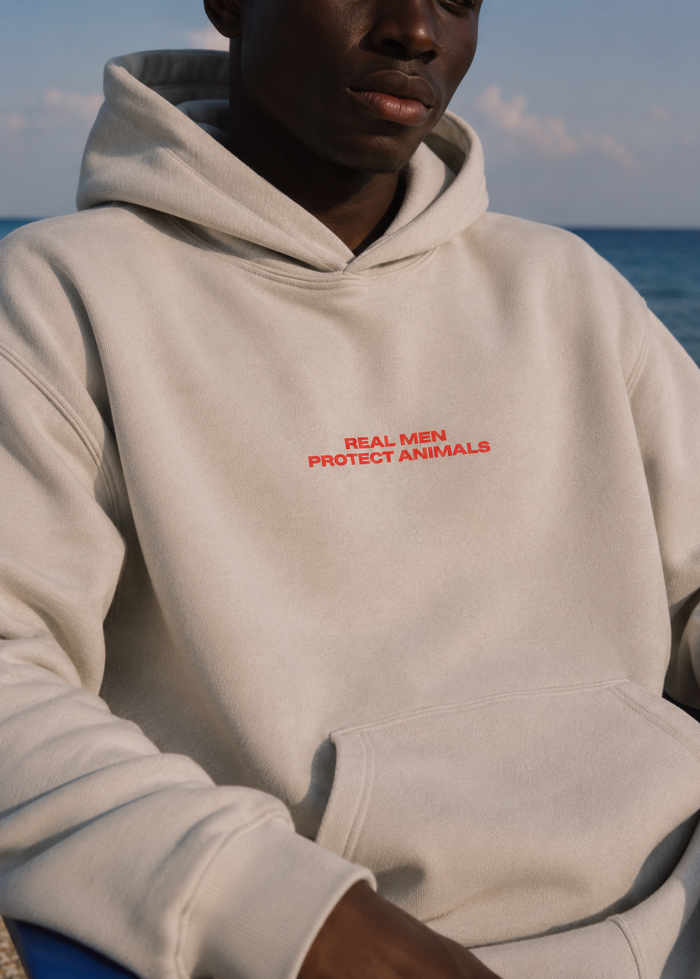 REAL MEN PROTECT ANIMALS HOODIE