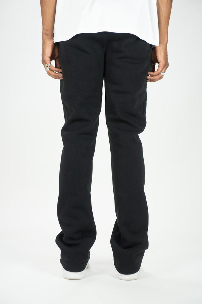 REBEL MIND STACKED FLEECE PANTS - 100-475 - BLACK