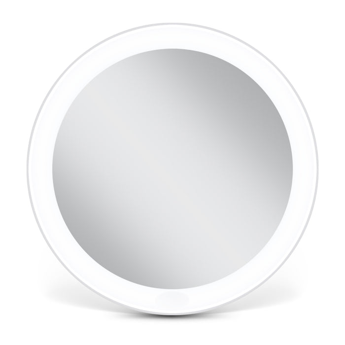 Zadro LVARTR3M 705004424820 product photo front view, rechargeable led lighted compact mirror with magnification - new in front of a white background