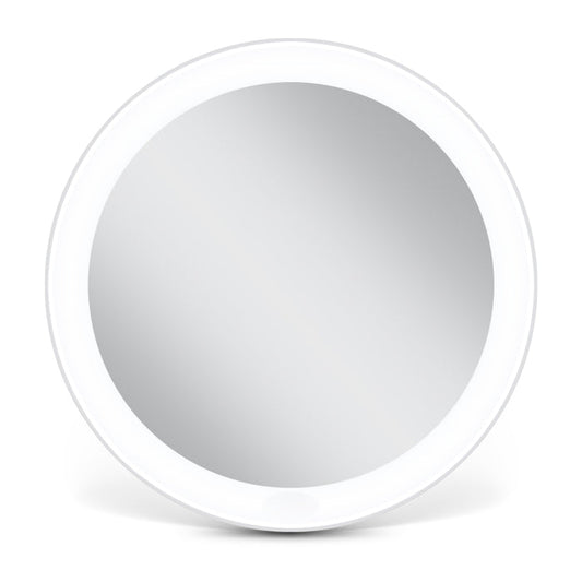 Zadro LVARTR3M 705004424820 product photo front view, rechargeable led lighted compact mirror with magnification - new in front of a white background