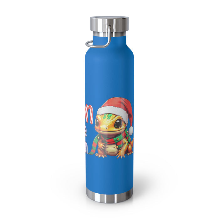 Repticon Copper Vacuum Insulated Bottle, 22oz w/ Amphibian Santa