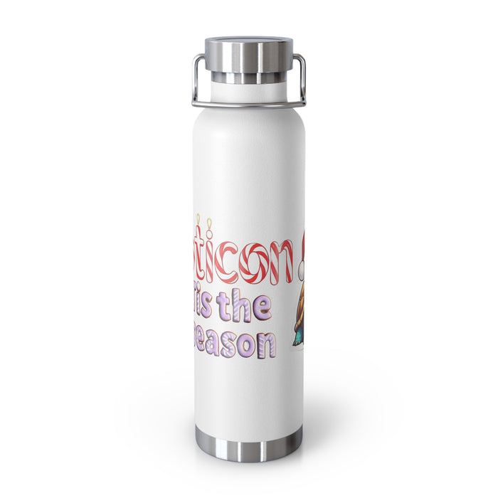 Repticon Copper Vacuum Insulated Bottle, 22oz w/ Tortoise Santa