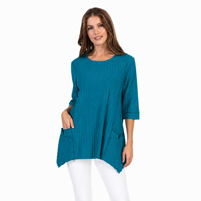 Ribbed Pocket Tunic - CS330 - Plus Sizes!