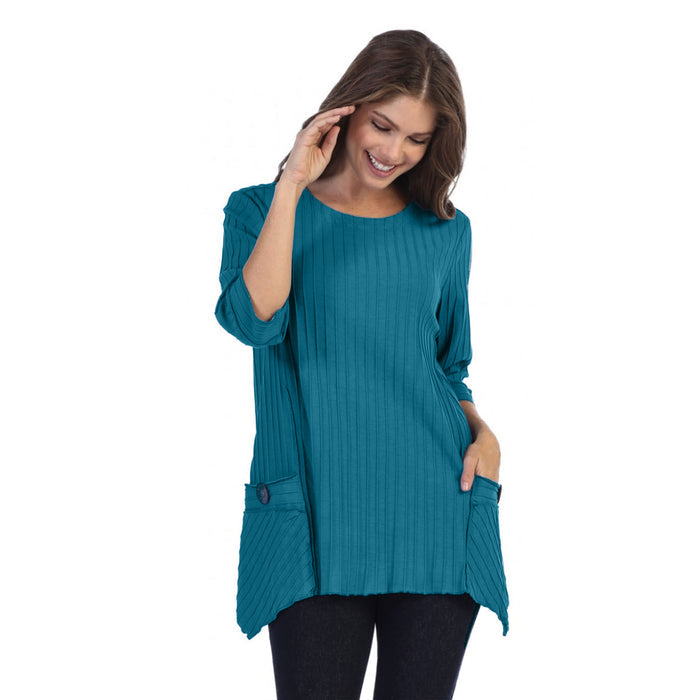 Ribbed Pocket Tunic - CS330 - Plus Sizes!