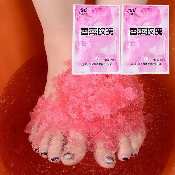 Rose Foot & Bath Salt Set