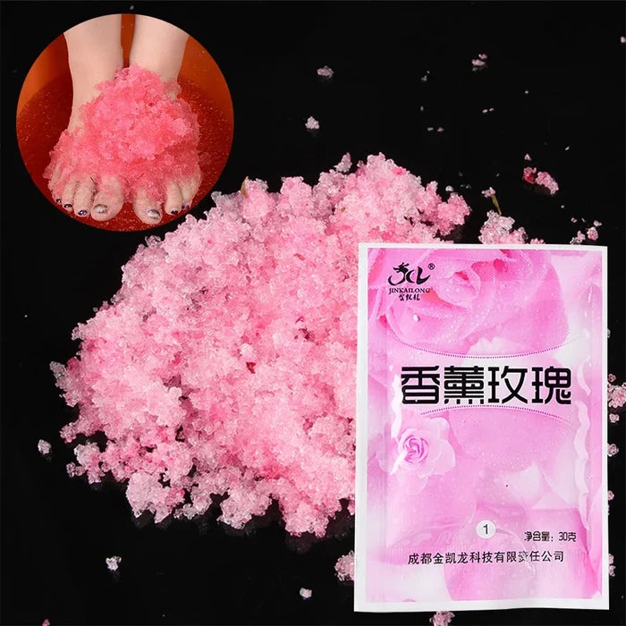 Rose Foot & Bath Salt Set