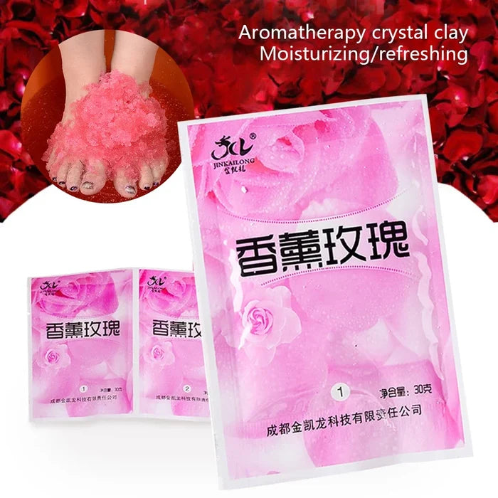 Rose Foot & Bath Salt Set