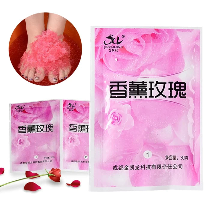 Rose Foot & Bath Salt Set