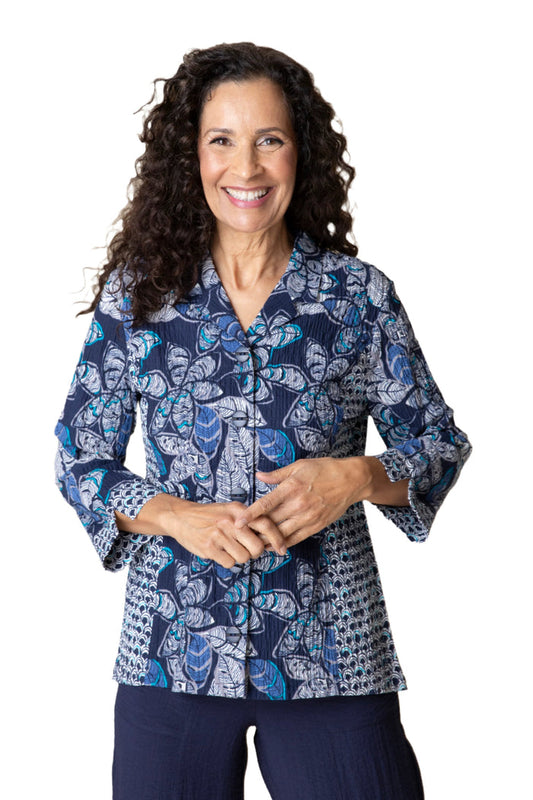 "Rustling Leaves" Princess Seam Shirt - 41621