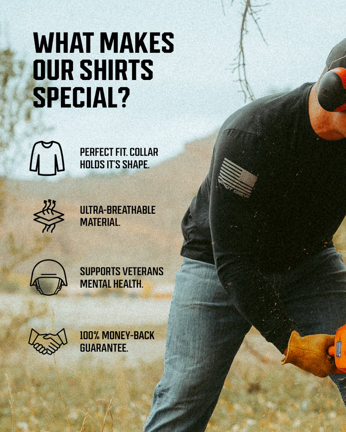 "Safety Orange" Long-Sleeve T-Shirt (4 Pack)