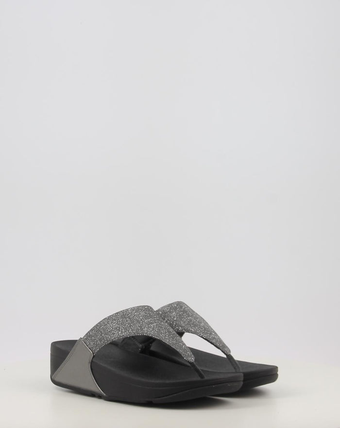 LULU SHIMMERLUX TOE POST SANDALS