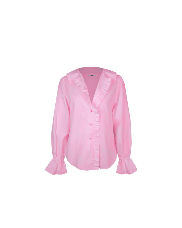 SANDLER RUFFLE SHIRT PINK