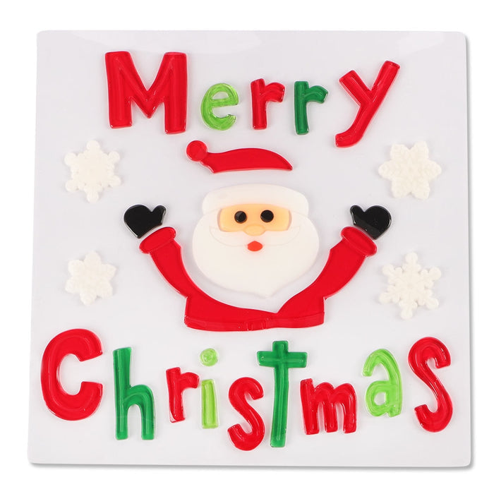 Santa Window Gel Stickers  332128-SANTA