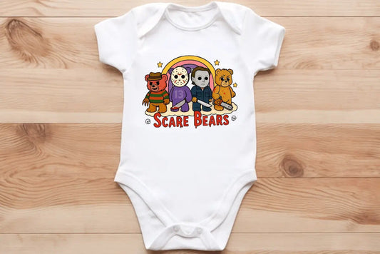 Scare bears baby vest🖤🦔 Claxton Creations GB