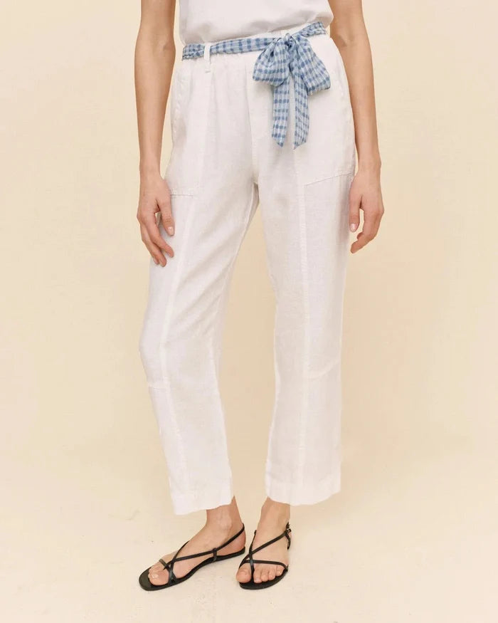 Seam Pant W/ Printed Sash-Bottoms-Uniquities