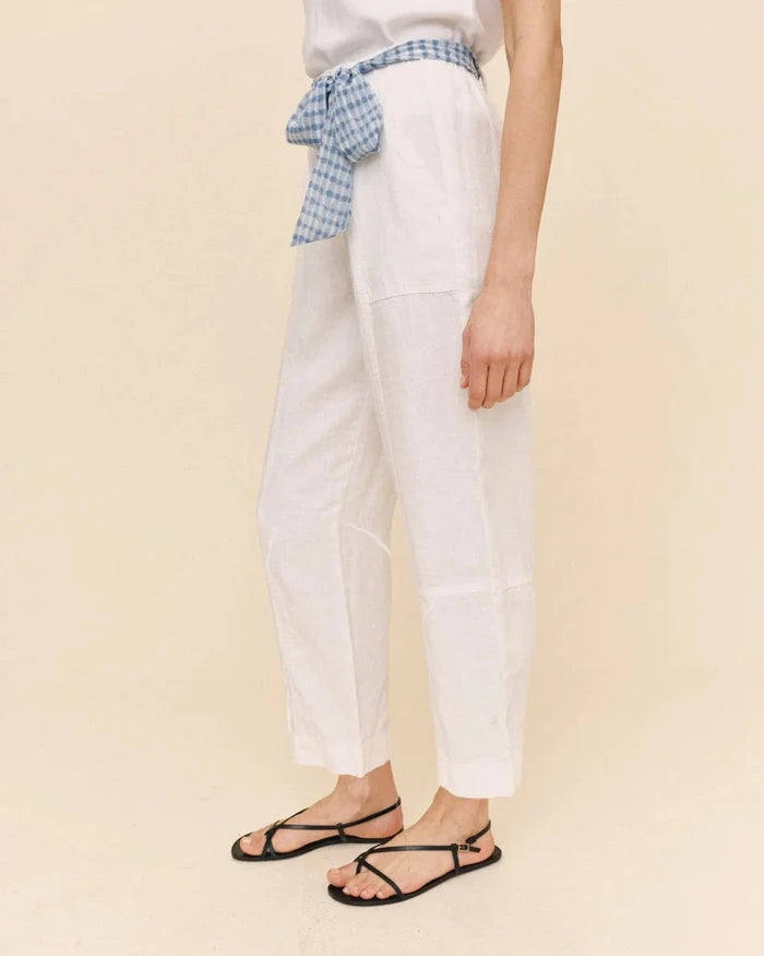 Seam Pant W/ Printed Sash-Bottoms-Uniquities