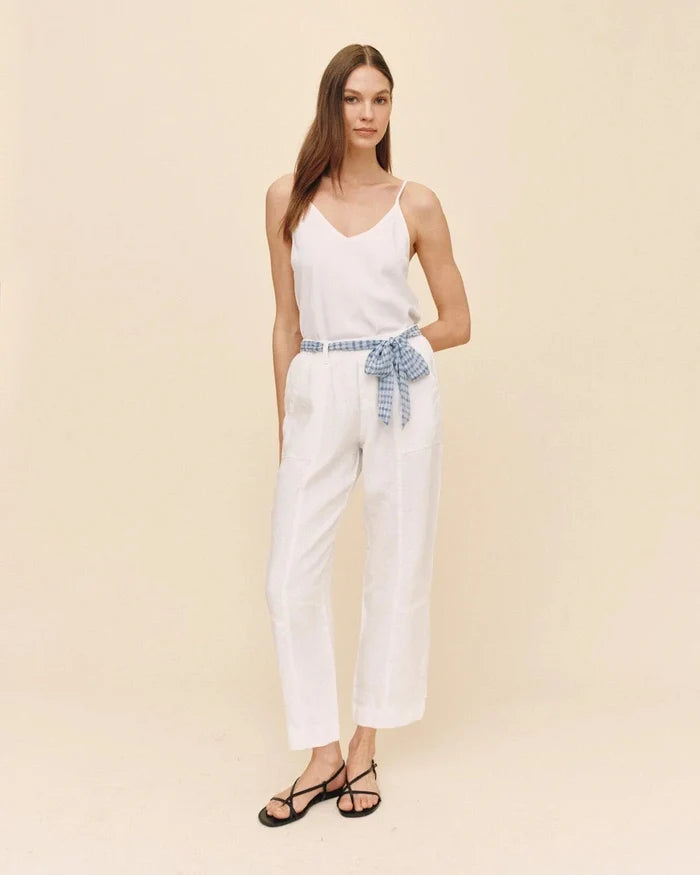 Seam Pant W/ Printed Sash-Bottoms-Uniquities