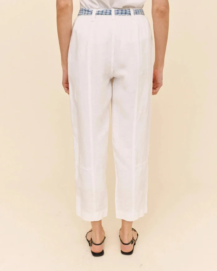 Seam Pant W/ Printed Sash-Bottoms-Uniquities