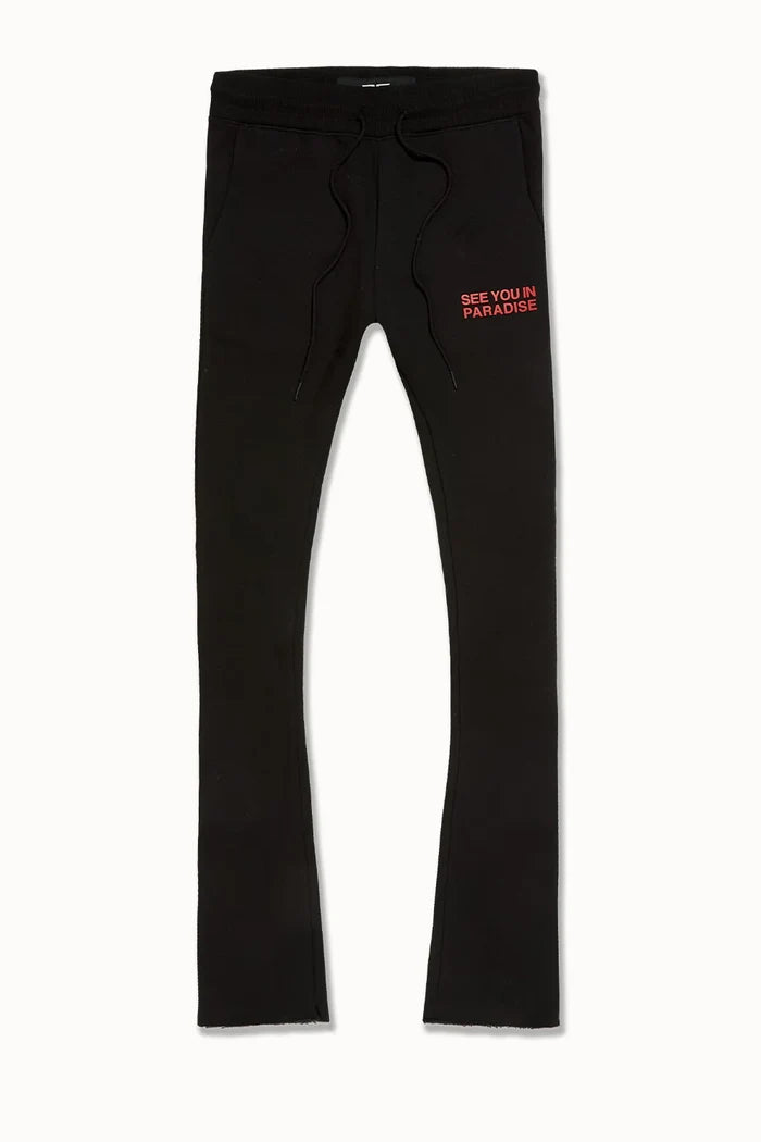 SEE YOU IN PARADISE FLEECE SET - 8899HSET - BLK/RED