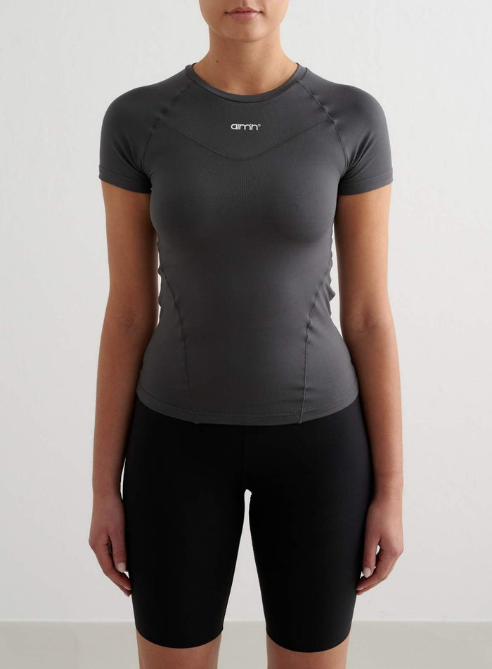 Shadow Grey Soft Basic Short Sleeve