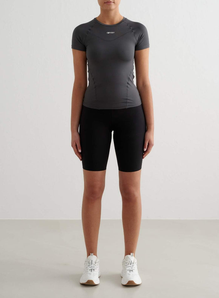 Shadow Grey Soft Basic Short Sleeve