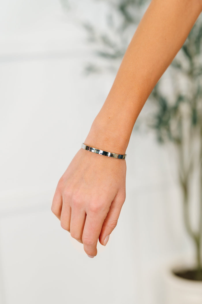 Shelby Classic Silver Bangle