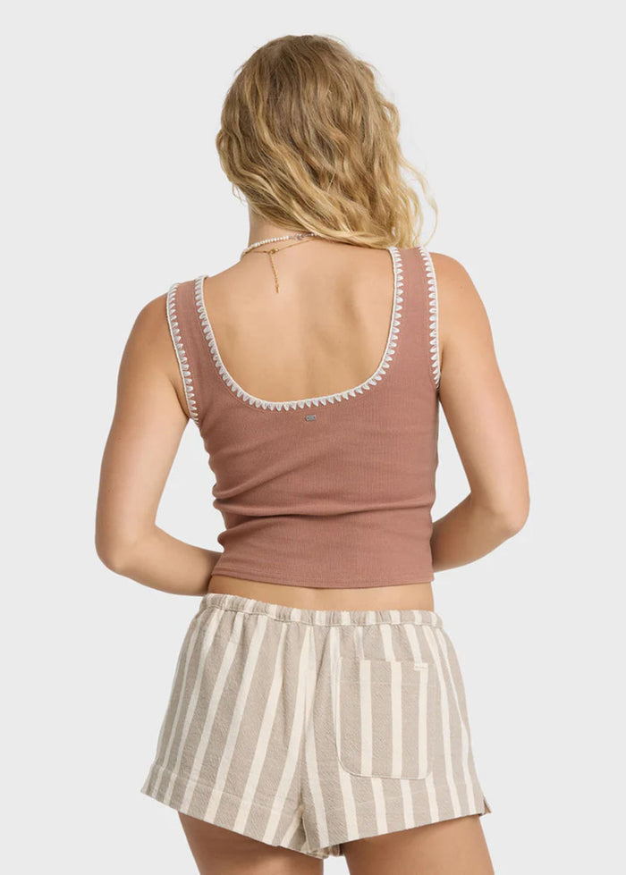 Shell Time Tank - Sugar Almond