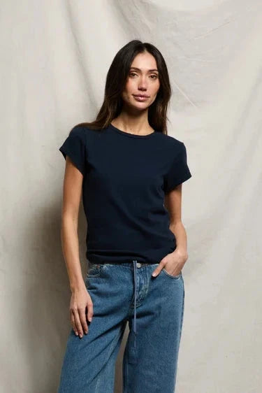 Sheryl Recycled Baby Tee-Tee Shirts-Uniquities