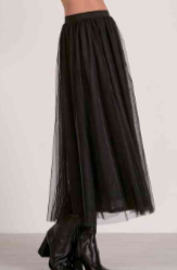 black tulle skirt