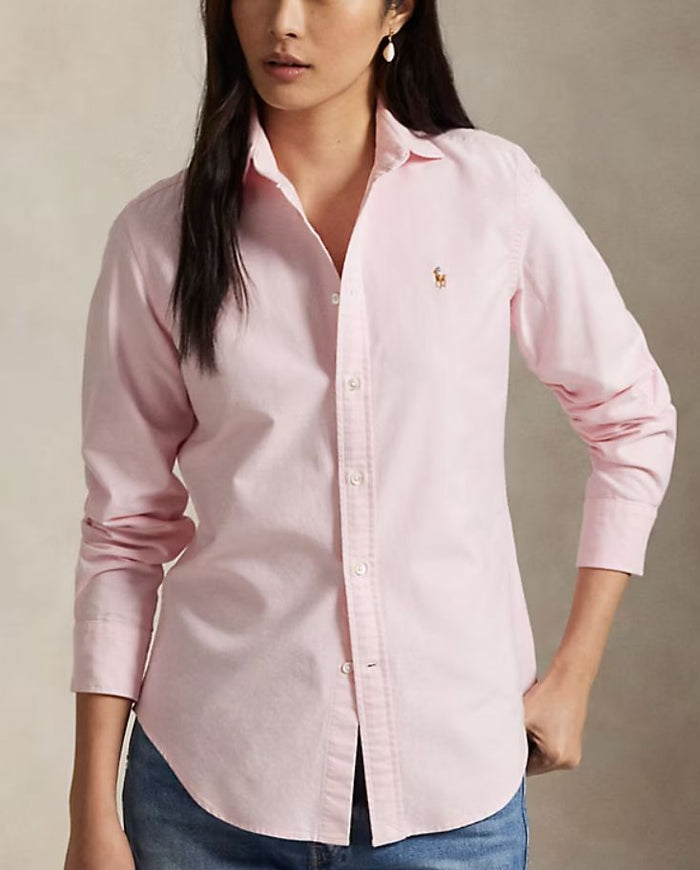 Slim Fit Oxford Shirt-Tops/Blouses-Uniquities