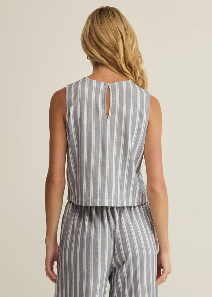 Sloane Knit Striped Top - Summer Stone