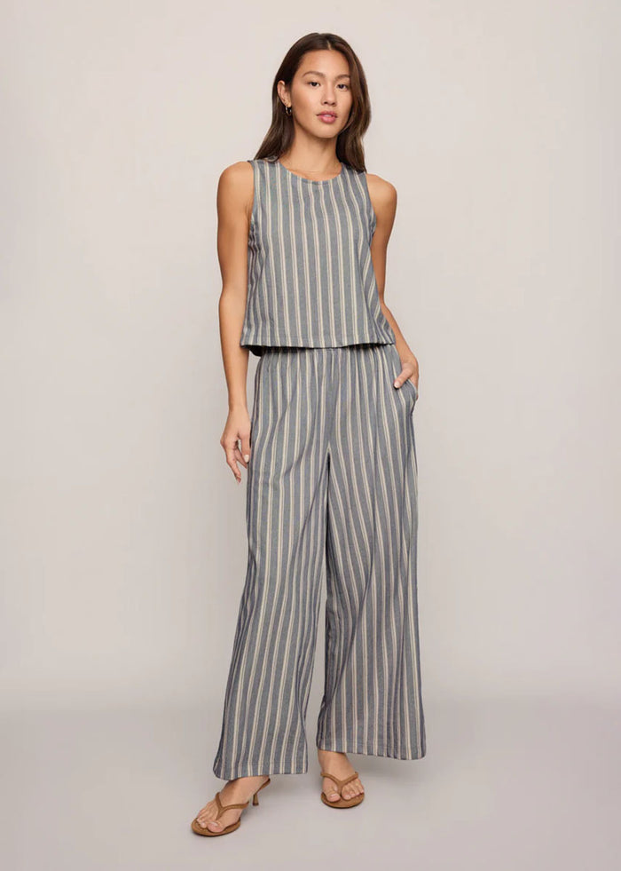Sloane Knit Striped Top - Summer Stone