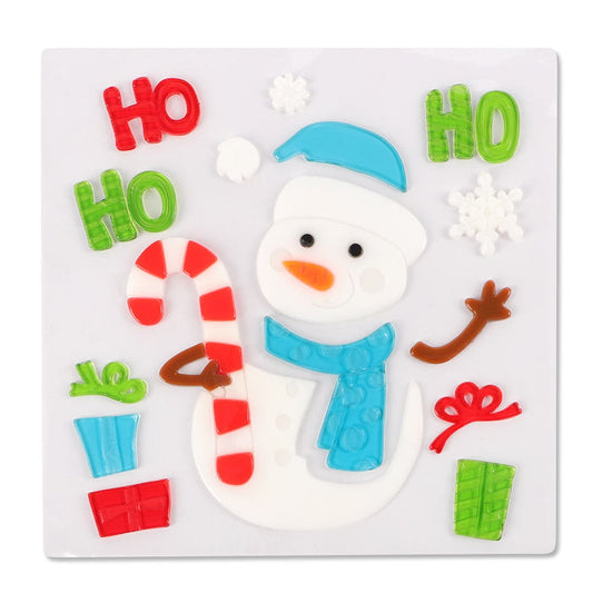 Snowman Window Gel Stickers  332128-SNOWMAN