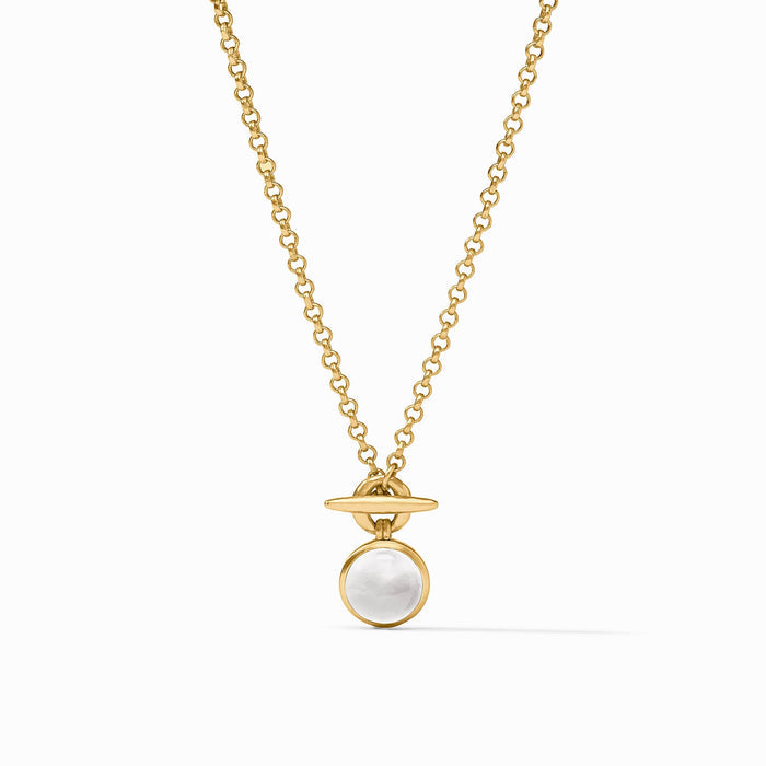 Solara Solitaire Necklace (Gold & Silver)