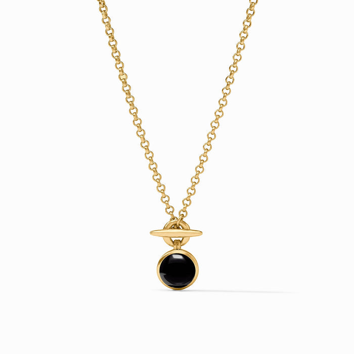 Solara Solitaire Necklace (Gold & Silver)