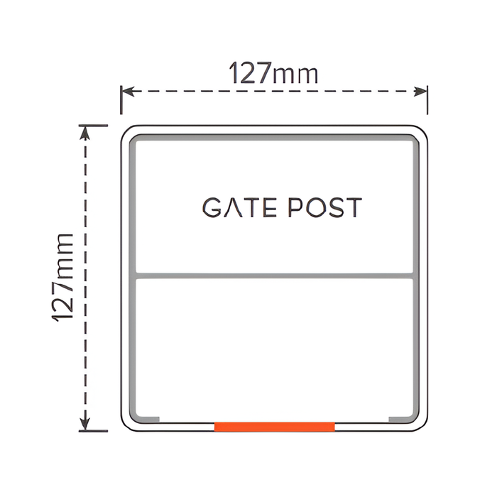 Oxworks Southampton PVC Gate Post - PVC - 127 x 127 x 2500mm - Image 4