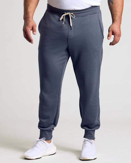 Stormy Fleece French Terry Joggers with ribbed cuffs and drawstring.