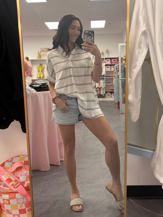 Striped Relaxed Shirt - Intimate Whispers