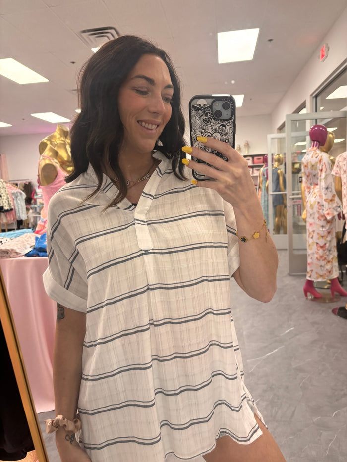 Striped Relaxed Shirt - Intimate Whispers