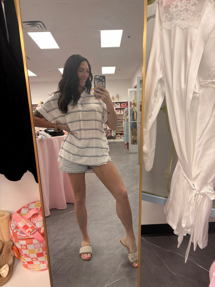 Striped Relaxed Shirt - Intimate Whispers