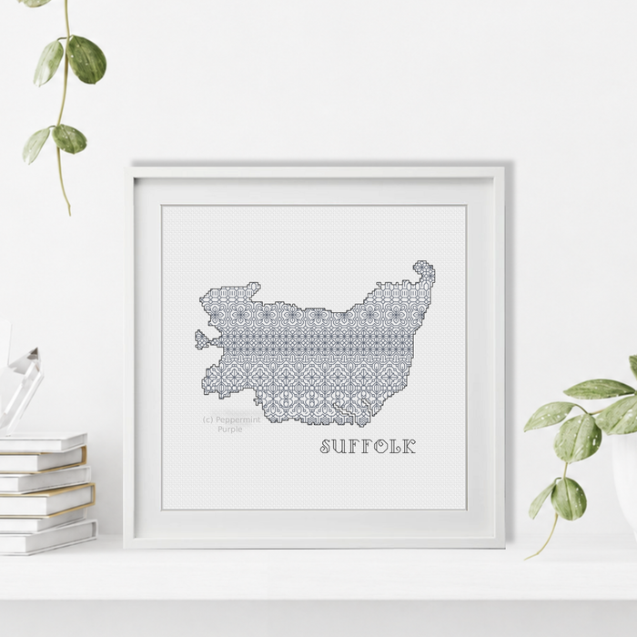 Suffolk Blackwork Pattern by Peppermint Purple