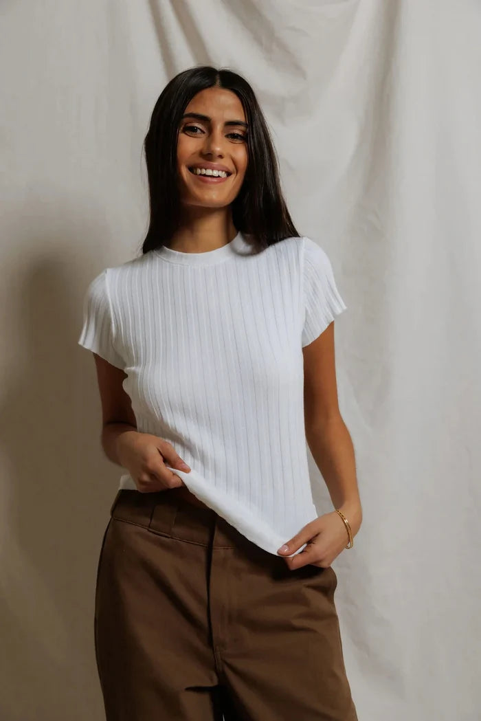 Suri Cap Sleeve Tee-Tee Shirts-Uniquities