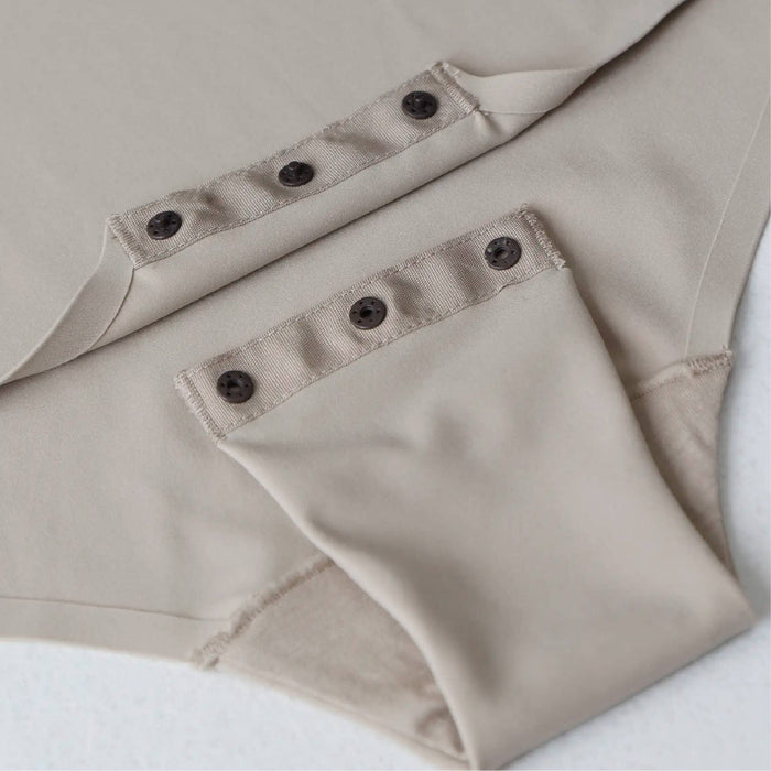 T-Shirt Crew Neck Bodysuit - Dune - Intimate Whispers