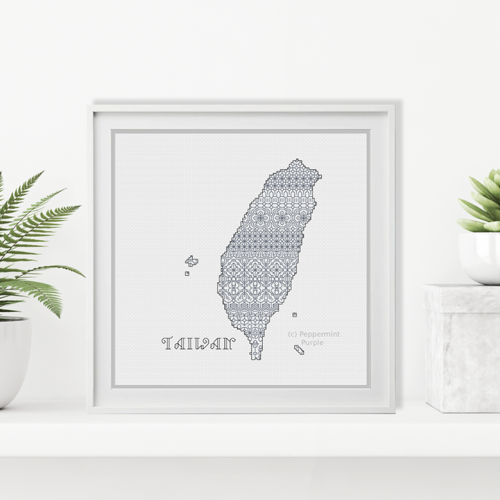 Taiwan Blackwork Blackwork Pattern by Peppermint Purple